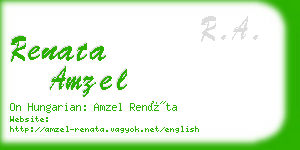 renata amzel business card